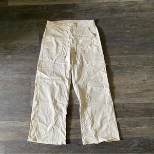 AE NWT Dreamy Drape Wide Leg Baggy Cargos with Drawstring Tie Front (short)